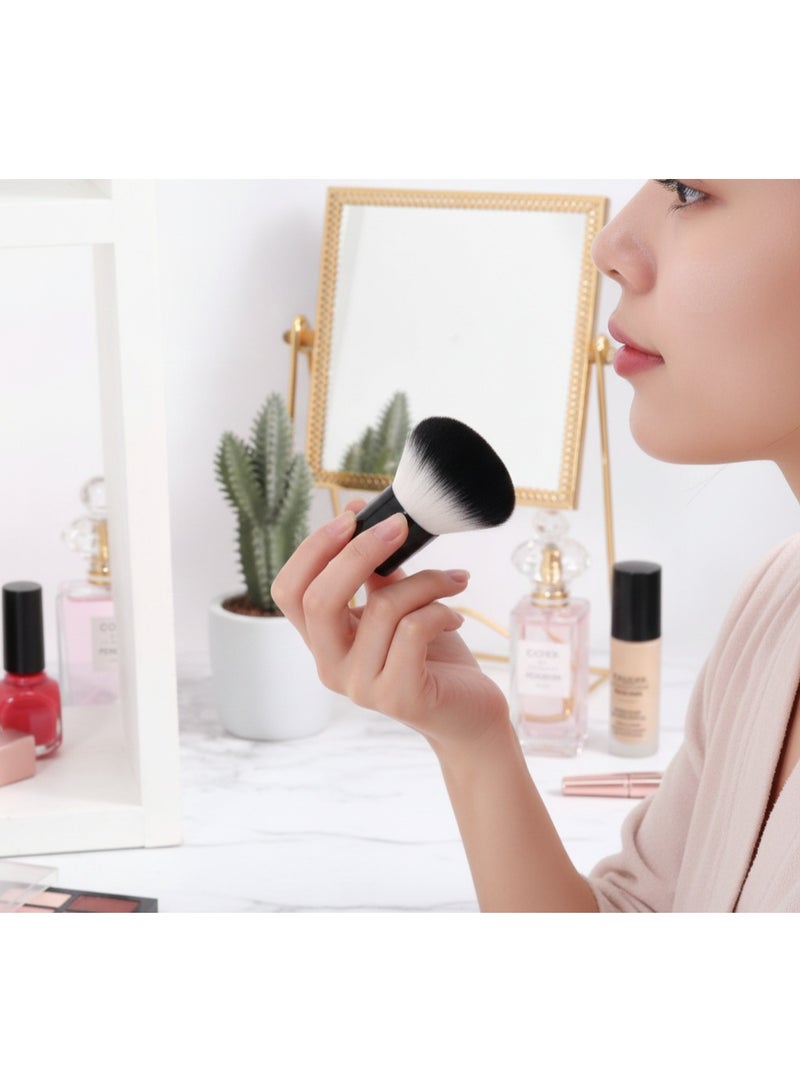 Professional Makeup Brush with Stylish Storage Case, Made of Soft and High Quality Synthetic Bristles, Durable Black Handle, Easy to Grip, - Image 2